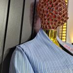 Azure Pinstripe Relaxed-Fit Co-ord Set