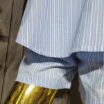 Azure Pinstripe Relaxed-Fit Co-ord Set